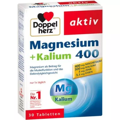 DOPPELHERZ Magnesium+Kalium Tabletten, 30 St