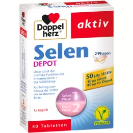 DOPPELHERZ Selen 2 phases Depot tablets, 40 pcs