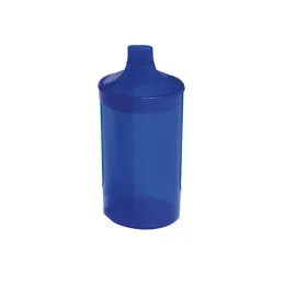 Drinking cup with 2 lids blue, 1 pc