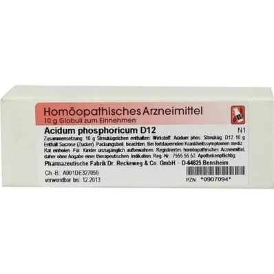 ACIDUM PHOSPHORICUM D 12 Globuli, 10 g