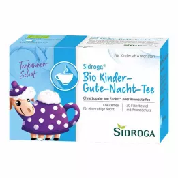 SIDROGA Organic Childrens Good Night Tea Filter Bags, 20X1.5 g