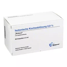 ISOTONISCHE Saline solution 0.9% Biokanol ampoules, 60X2 ml