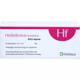HELLEBORUS FOETIDUS aquos. D 12 ampoules, 8X1 ml
