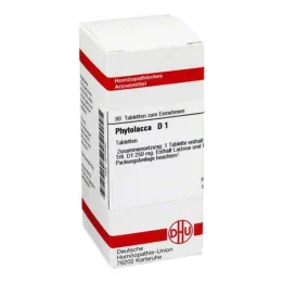 PHYTOLACCA D 1 tablets, 80 pcs