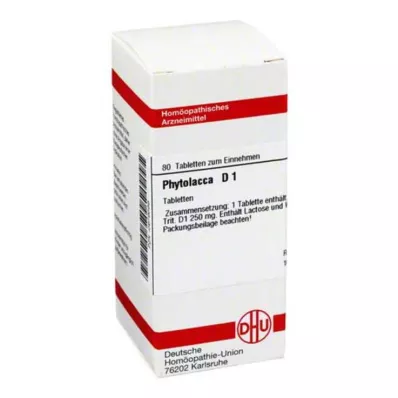 PHYTOLACCA D 1 tablets, 80 pcs