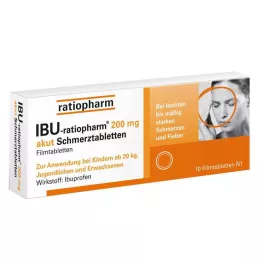 IBU-RATIOPHARM 200 mg acute pain tablets, film-coated tablets, 10 pcs