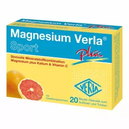 MAGNESIUM VERLA plus granules, 20 pcs