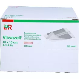 VLIWAZELL Suction compresses sterile 10x10 cm, 25 pcs