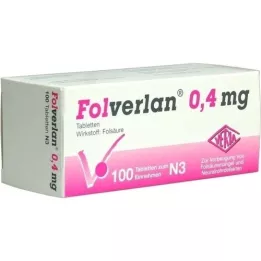 FOLVERLAN 0,4 mg tabletter, 100 stk