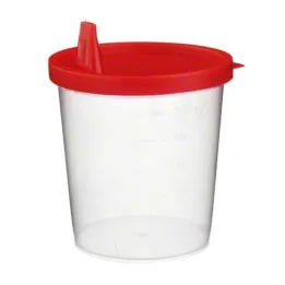 Urine cup with snap lid, 1 piece