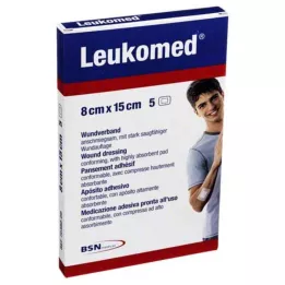 LEUKOMED Sterile plaster 8x15 cm, 5 pcs