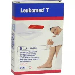 LEUKOMED transparent sterile plaster 5x7.2 cm, 5 pcs