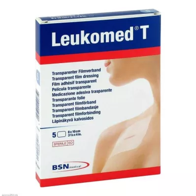 LEUKOMED transparent sterile plaster 8x10 cm, 5 pcs