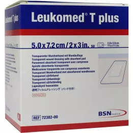 LEUKOMED transp.plus sterile plasters 5x7.2 cm, 50 pcs