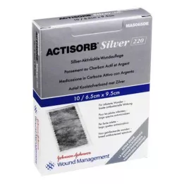 ACTISORB 220 Silver 6.5x9.5 cm compress, 10 pcs