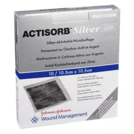 ACTISORB 220 Silver 10.5x10.5 cm sterile compresses, 10 pcs