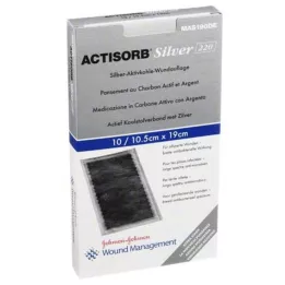 ACTISORB 220 Silver 10.5x19 cm sterile compresses, 10 pcs