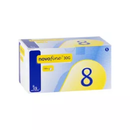 NOVOFINE 8 cannulas 0.30x8 mm, 100 pcs