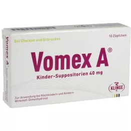 VOMEX A Kinder-Suppositorien 40 mg, 10 St