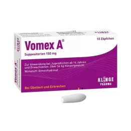 VOMEX A 150 mg suppositories, 10 pcs