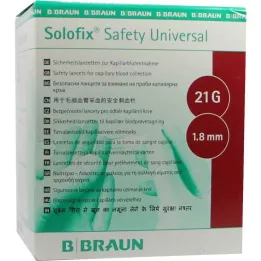 SOLOFIX Safety Univers.Lanzet.21 g 1.8 mm Stich., 200 pcs