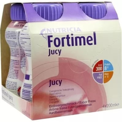 FORTIMEL Jucy Erdbeergeschmack, 4X200 ml