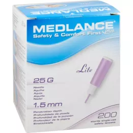 MEDLANCE plus Lite safety lancets 25 G, 200 pcs