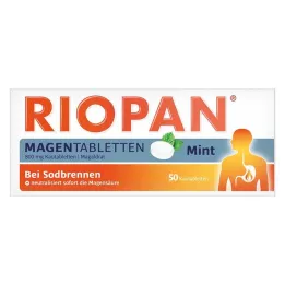 RIOPAN Magen Tabletten Mint 800 mg chewable tablets, 50 pcs