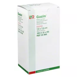 GAZIN Gauze comp. 7.5x7.5 cm sterile 12-ply, 5X20 pcs