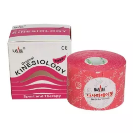 NASARA Kinesio tape 5 cmx5 m pink, 1 piece