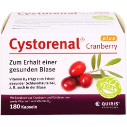 CYSTORENAL Cranberry Plus capsules, 180 pcs