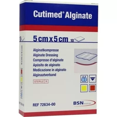 CUTIMED Alginate alginate compresses 5x5 cm, 10 pcs