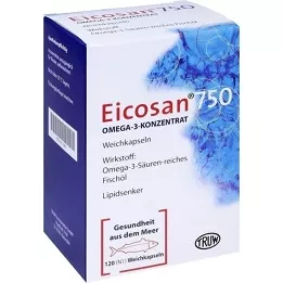 EICOSAN 750 Omega-3 concentrate soft capsules, 120 pcs