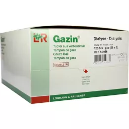 GAZIN Dialysis swabs 2+3 sterile with protective ring, 125 pcs