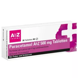 PARACETAMOL AbZ 500 mg tablets, 20 pcs