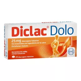 DICLAC Dolo 25 mg coated tablets, 20 pcs