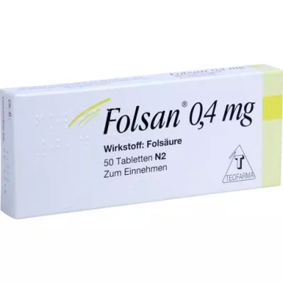 FOLSAN 0.4 mg tablets, 50 pcs