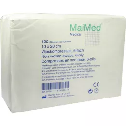 VLIESKOMPRESSEN 10x20 cm non-sterile 6-ply, 100 pcs