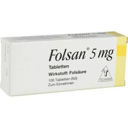 FOLSAN 5 mg tablets, 100 pcs