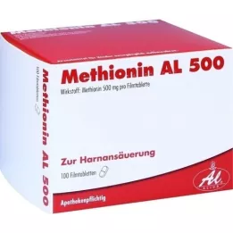Methionine AL 500 film-coated tablets, 100 pcs