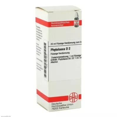 PHYTOLACCA D 2 Dilution, 20 ml PHYTOLACCA D 2 Dilution, 20 ml