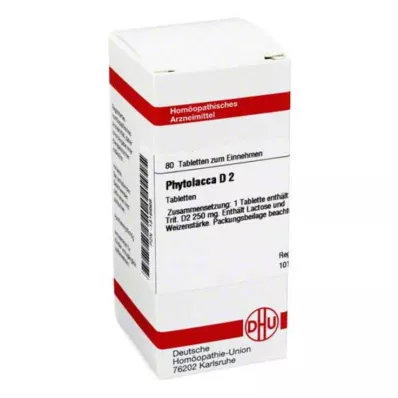 PHYTOLACCA D 2 tablets, 80 pcs