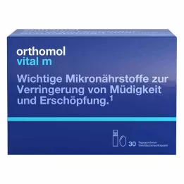 ORTHOMOL Vital M drinking bottle/capsule combo pack, 30 pcs