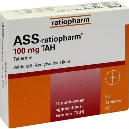 Ass-ratiopharm 100 mg TAH tablets, 50 pcs