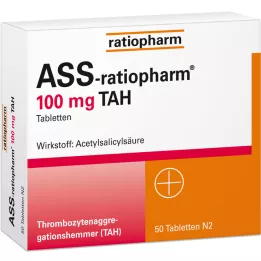 ASS-ratiopharm 100 mg TAH tablets, 50 pcs