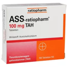 ASS-ratiopharm 100 mg TAH tabletter, 100 stk