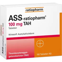 ASS-ratiopharm 100 mg TAH tablets, 100 pcs