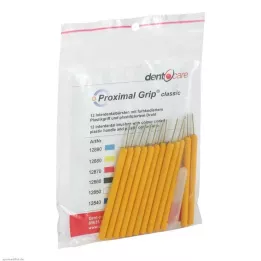 PROXIMAL Grip xxxx-fine yellow interdental brush, 12 pcs