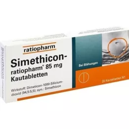 Simethicon-ratiopharm 85 mg Tabletki do żucia, 20 szt