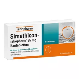 SIMETHICON-ratiopharm 85 mg chewable tablets, 20 pcs
